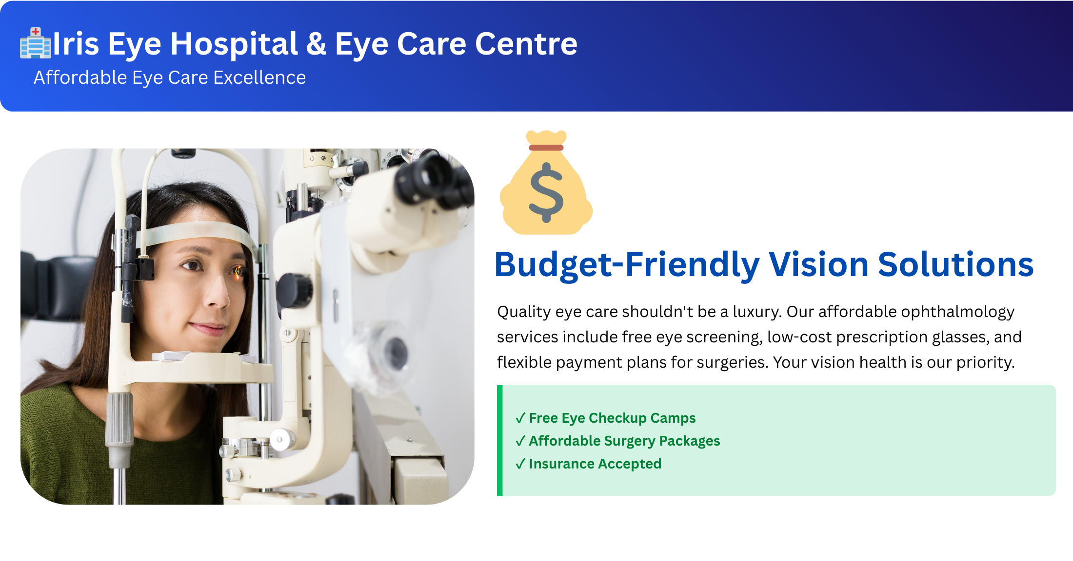 Iris Hospital Banner 2